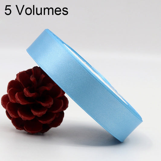 5 Volumes Color Satin Ribbons Handmade DIY Wedding Cake Decoration Holiday Gift Packages , Size: 22m x 2cm, Color Satin Ribbons 1, Color Satin Ribbons 2, Color Satin Ribbons