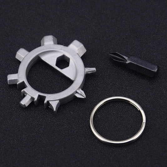 Multi-function Portable Outdoor Key Chain Screwdriver Bicycle Repair Tools, Screwdriver (Silver), Screwdriver (Black)