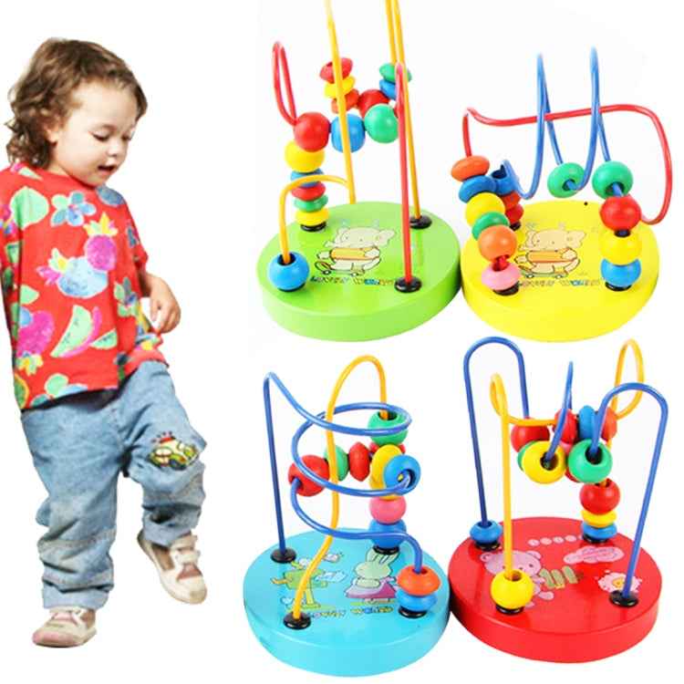 Educational Baby Kids Wooden Around Beads Toy Toddler Infant Intelligence Toys, MNCZJ-2365
