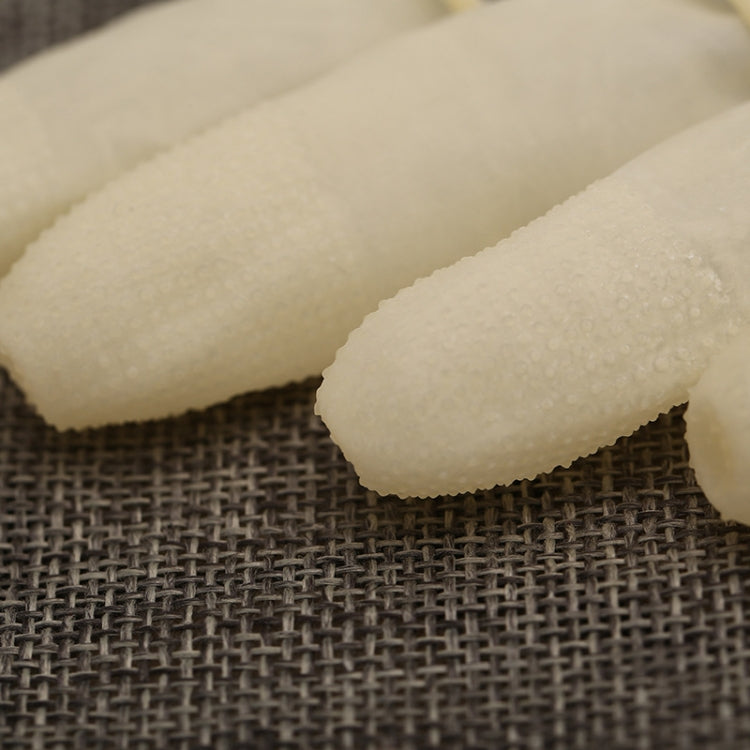 100pcs / Pack Antistatic Antislip Durable Fingertips Latex Protective Gloves, Size: L, 2.8*6.5cm, Size: L, 2.8*6.5cm