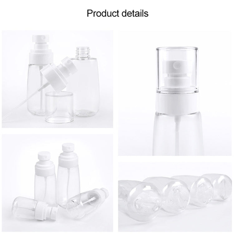 10 PCS Portable Refillable Plastic Fine Mist Perfume Spray Bottle Transparent Empty Spray Sprayer Bottle, 80ml