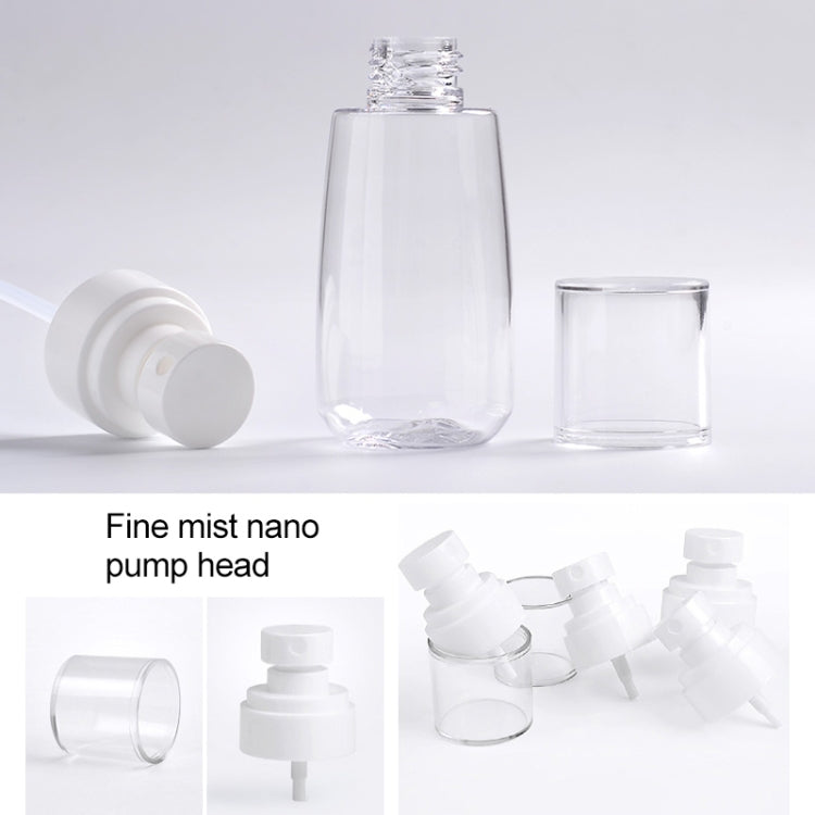 10 PCS Portable Refillable Plastic Fine Mist Perfume Spray Bottle Transparent Empty Spray Sprayer Bottle, 80ml