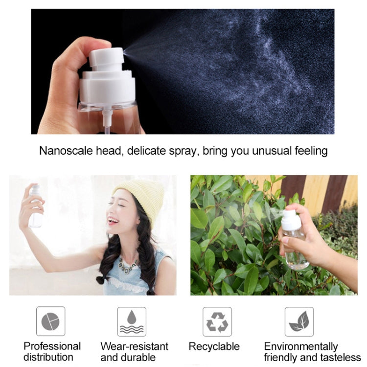 10 PCS Portable Refillable Plastic Fine Mist Perfume Spray Bottle Transparent Empty Spray Sprayer Bottle, 80ml
