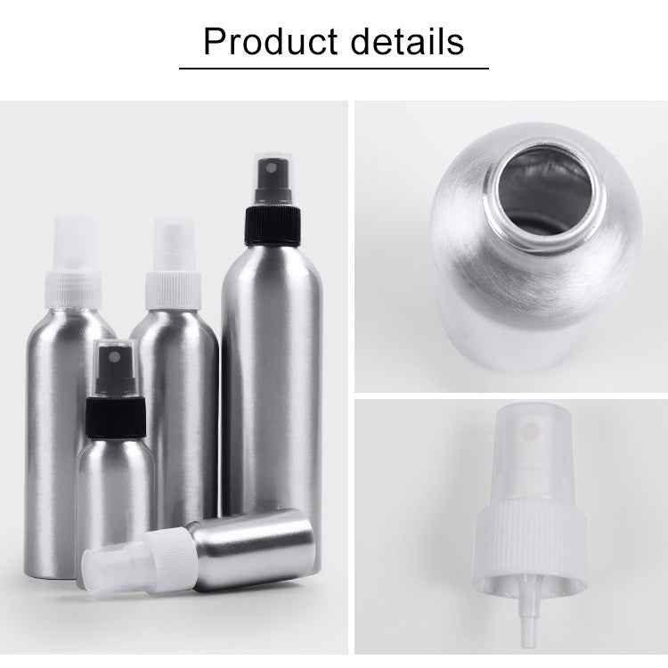 Refillable Glass Fine Mist Atomizers Aluminum Bottle, 100ml
