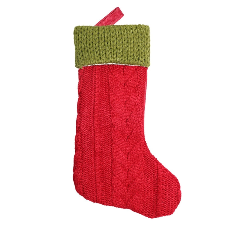 CX20221 Christmas Wool Knitting Sock Gift Bag Christmas Tree Pendant Decoration