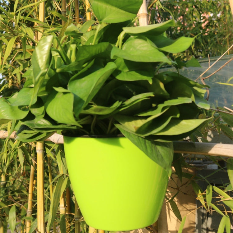 Self-Watering Planter Grow Plants Lazy Flower Pots Wall-hanging Round Resin Plastic Flower Pots, Size: 18x12.5x16cm, Size: 18x12.5x16cm