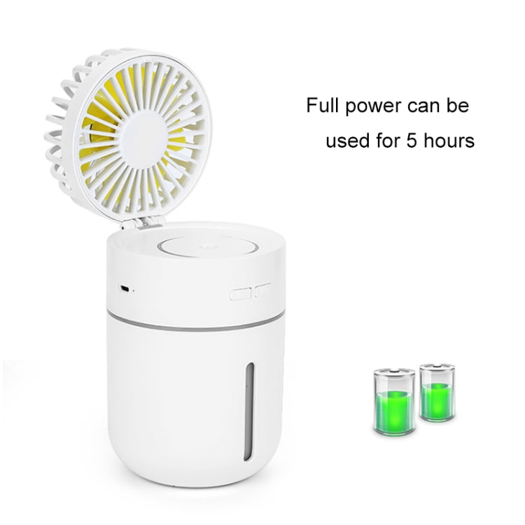 T9 Portable Adjustable USB Charging Desktop Humidifying Fan with 3 Speed Control
