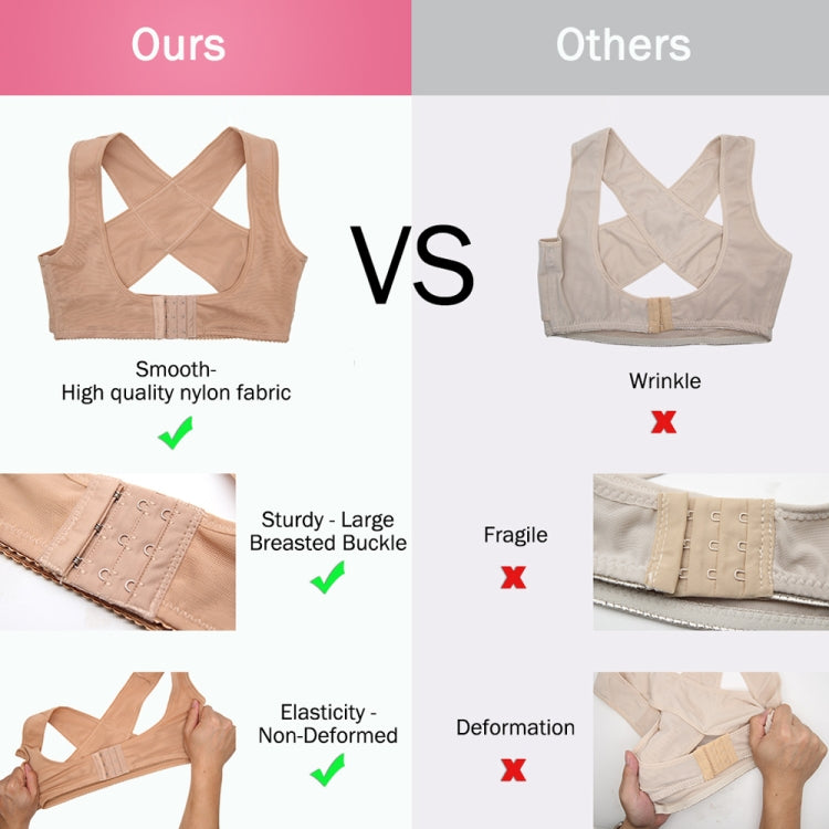 Women Ultrathin Kyphosis Correction Shoulder Support Tight-fitting Orthopedic Belt, Size:XXL