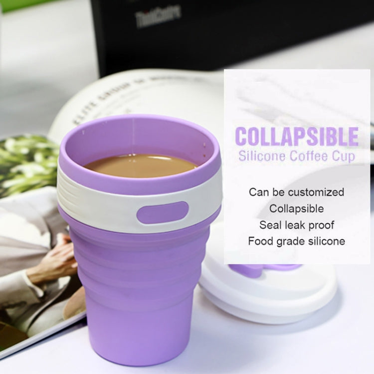 350ml Folding Portable Silicone Coffee Cup Multi-function Travel Cup