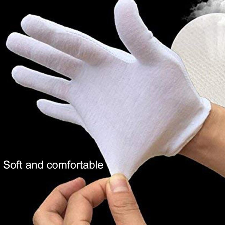 12 Pairs Pure Cotton Working Gloves, Thin Section, Thin Section