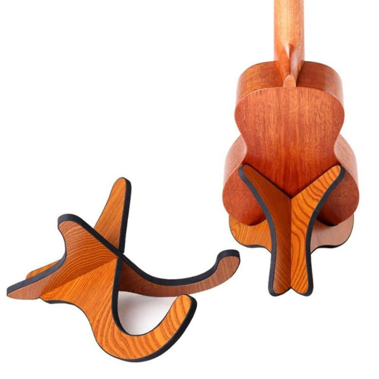 Ukulele Shelf Violin Wooden Zither Folding Vertical Bracket, Ukulele Shelf
