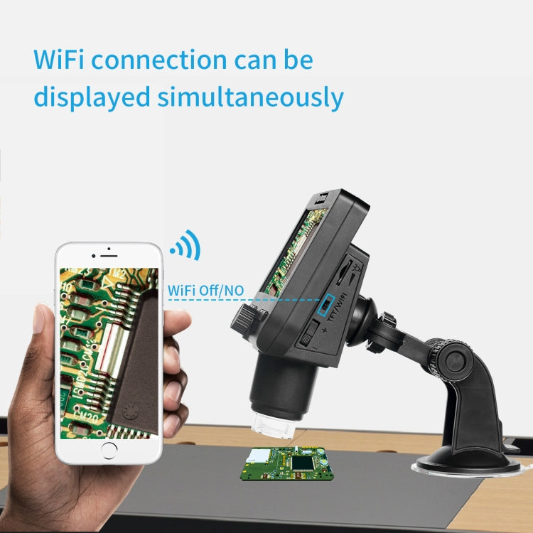 inskam317 1080P 4.3 inch LCD Screen WiFi HD Digital Microscope, Sucker Bracket, Sucker Bracket