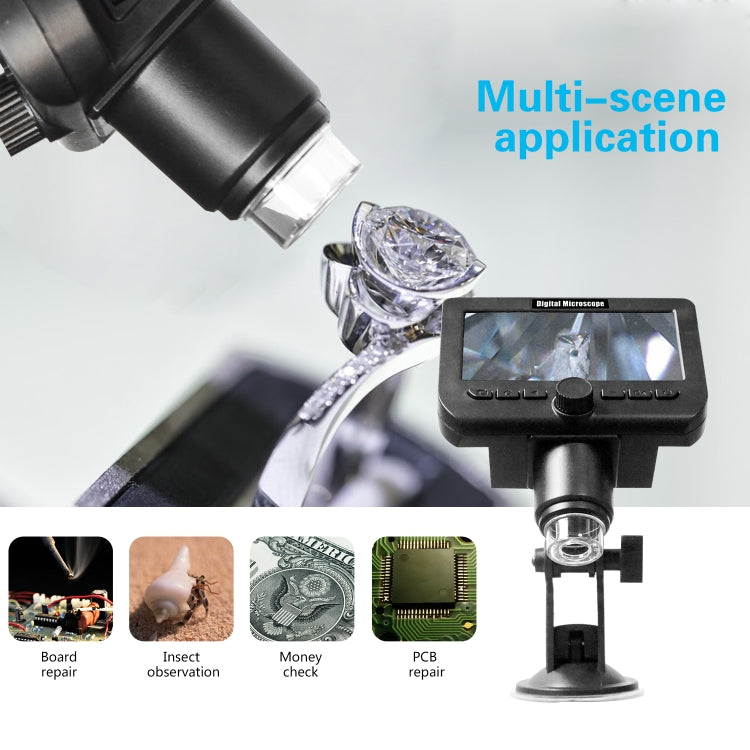 inskam317 1080P 4.3 inch LCD Screen WiFi HD Digital Microscope, Sucker Bracket, Sucker Bracket