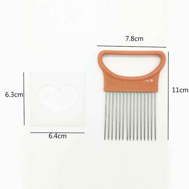 Stainless Steel Vegetable Onion Cutter Holder Meat Needle Kitchen Tools