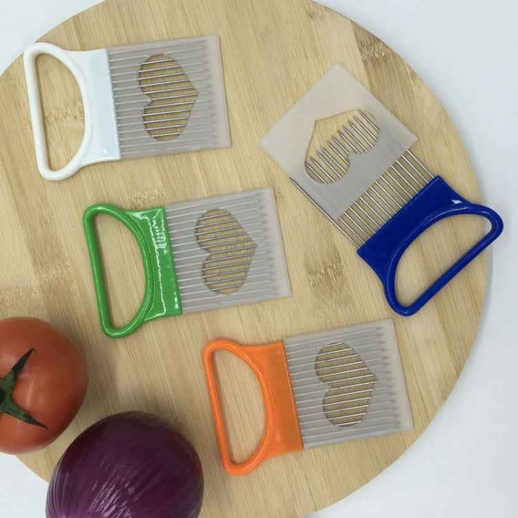 Stainless Steel Vegetable Onion Cutter Holder Meat Needle Kitchen Tools