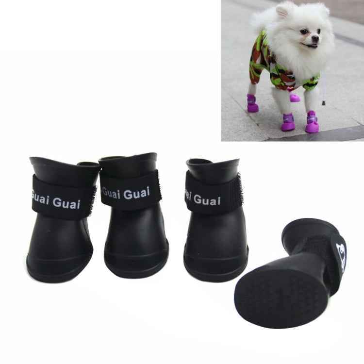 Lovely Pet Dog Shoes Puppy Candy Color Rubber Boots Waterproof Rain Shoes, S, Size:  4.3 x 3.3cm, Size: S 4.3 x 3.3cm S, Size: 4.3 x 3.3cm, Size: S 4.3 x 3.3cm