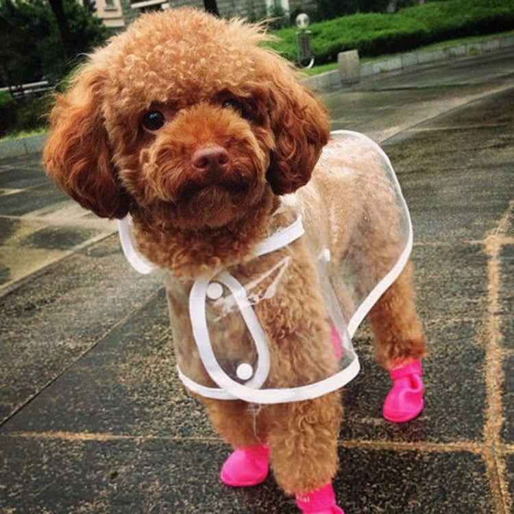 Lovely Pet Dog Shoes Puppy Candy Color Rubber Boots Waterproof Rain Shoes, S, Size:  4.3 x 3.3cm, Size: S 4.3 x 3.3cm S, Size: 4.3 x 3.3cm, Size: S 4.3 x 3.3cm