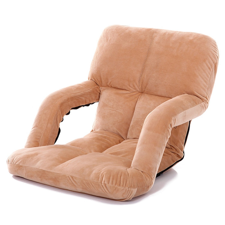 A3 Creative Lazy Sofa with Armrests Foldable Single Backrest Recliner, 92x58x12cm (Yellow), 92x58x12cm (Rose Red), 92x58x12cm (Red), 92x58x12cm (Blue), 92x58x12cm (Khaki), 92x58x12cm (Coffee), 92x58x12cm  (Black)