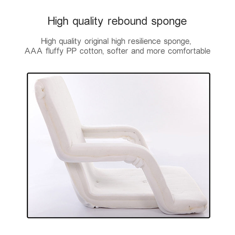 A3 Creative Lazy Sofa with Armrests Foldable Single Backrest Recliner, 92x58x12cm (Yellow), 92x58x12cm (Rose Red), 92x58x12cm (Red), 92x58x12cm (Blue), 92x58x12cm (Khaki), 92x58x12cm (Coffee), 92x58x12cm  (Black)