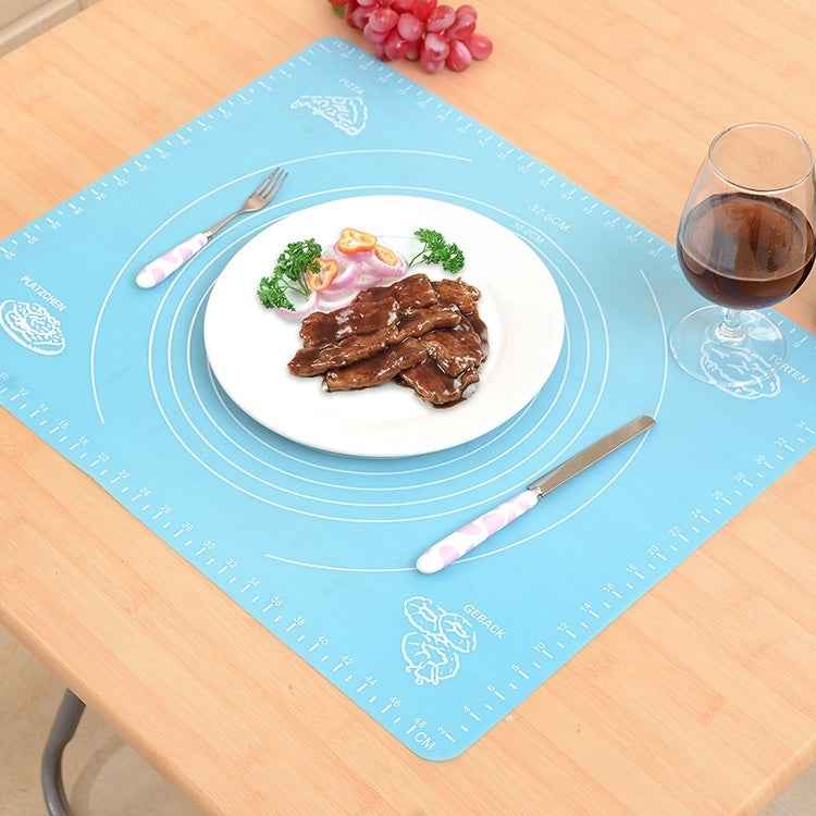 2 PCS Multi-purpose Baking Necessary Silicone Kneading Dough Pad / Flour Pad / Heat Insulation Meal Pad Random Color Delivery
