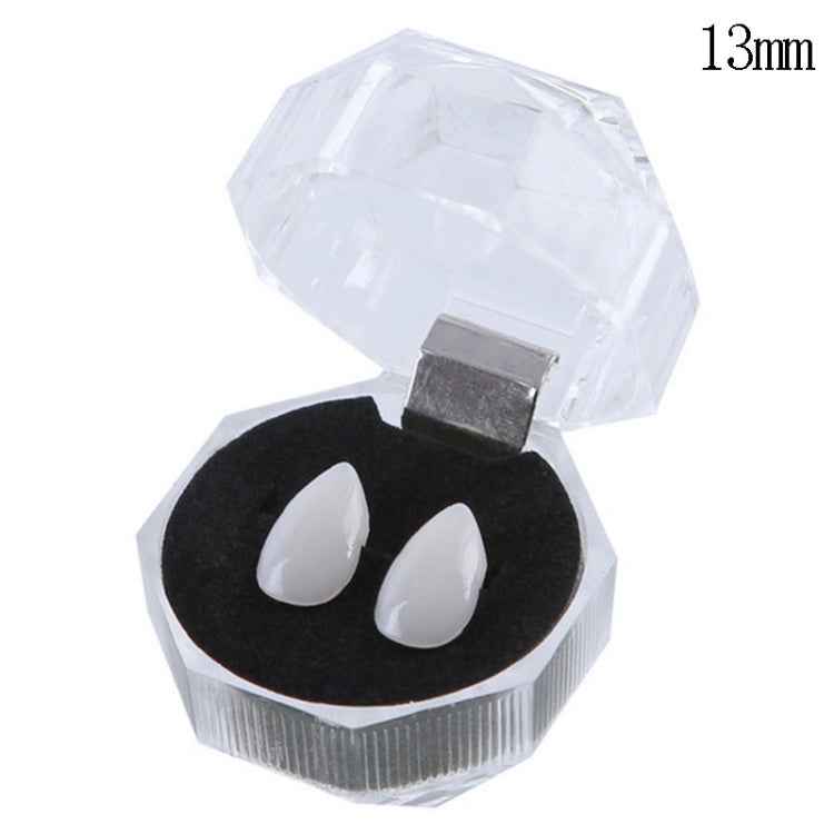 1 Pair 13mm Halloween Party Dentures Props Vampire Zombie Devil Fangs Teeth