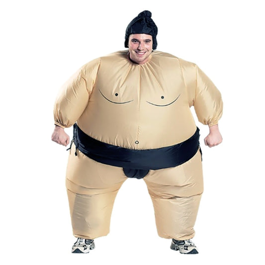 Adult Inflatable Sumo Costume Halloween Christmas Festival Party Carnival Inflated Clothes Wrestler Costumes, Adult Inflatable