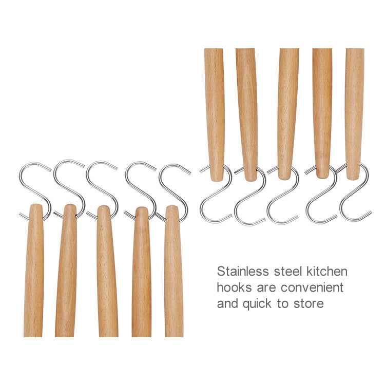 kn082 10 in 1 Stainless Steel Kitchen Tool Hook Set