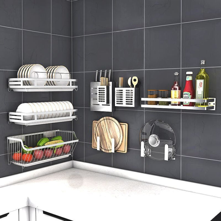 304 Stainless Steel Wall-mounted Kitchen Rack Hanging Pot Lid Holder, Pot Lid Holder