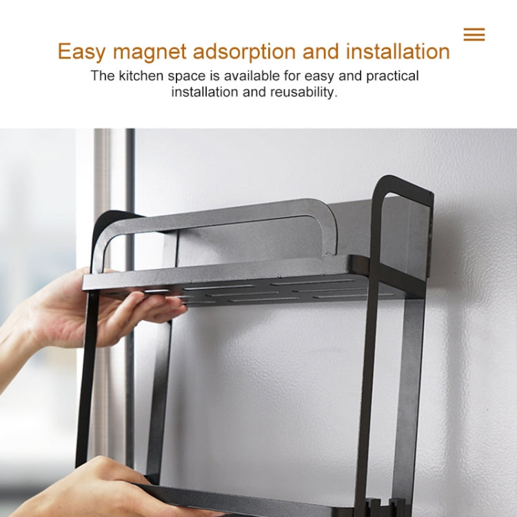 Kitchen Single Layer Magnetic Refrigerator Rack Storage Holder