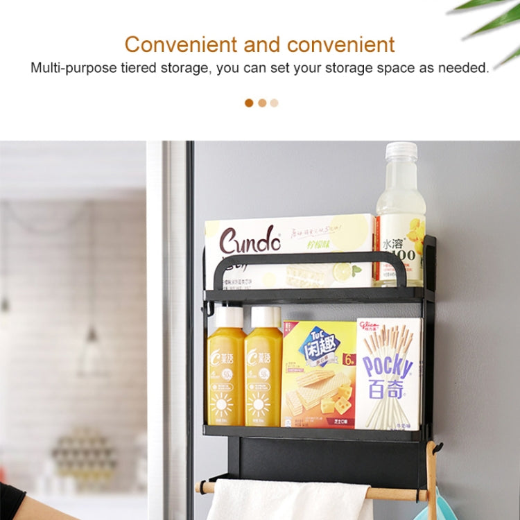 Kitchen Single Layer Magnetic Refrigerator Rack Storage Holder