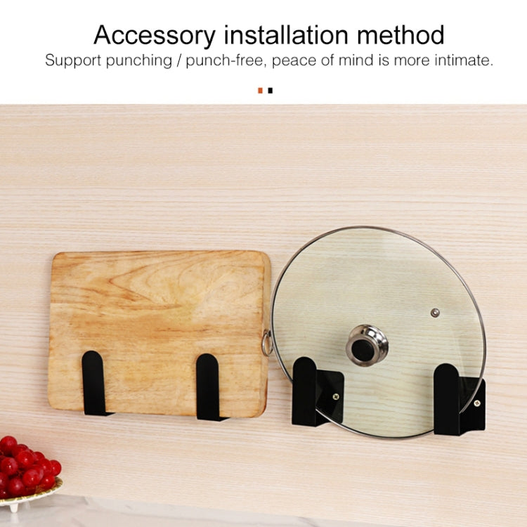 Stainless Steel Wall-mounted Kitchen Rack Hanging Kinfe Chopsticks Canister Holder