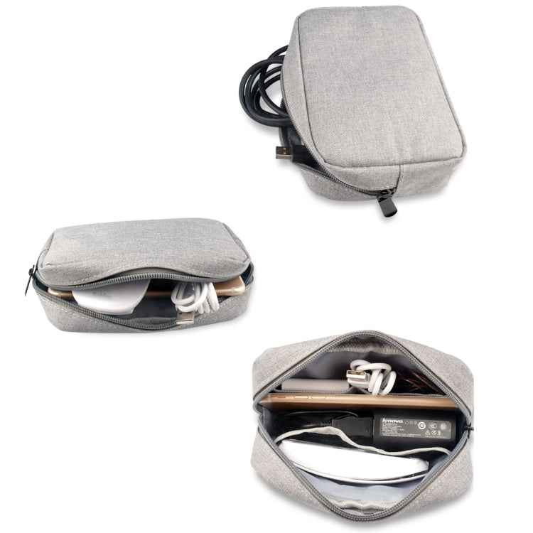 Simple Multi-functional Digital Device Travel Storage Bag for Phones, Power Bank, U-disk, Earphones, Data Cable and etc, Small Size: 16*11*5cm