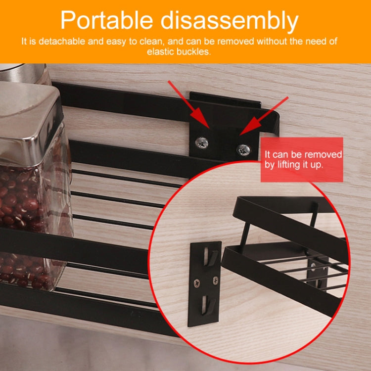40cm Kitchen Punch-free Wall Mount Seasoning Storage Rack