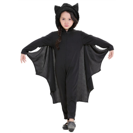Halloween Costume Children Jumpsuit Bat Style Cosplay Costumes Stage Suit Size:XL, Suggested Height:140-155cm, Size: XL Children