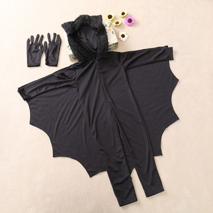 Halloween Costume Children Jumpsuit Bat Style Cosplay Costumes Stage Suit Size:XL, Suggested Height:140-155cm, Size: XL Children