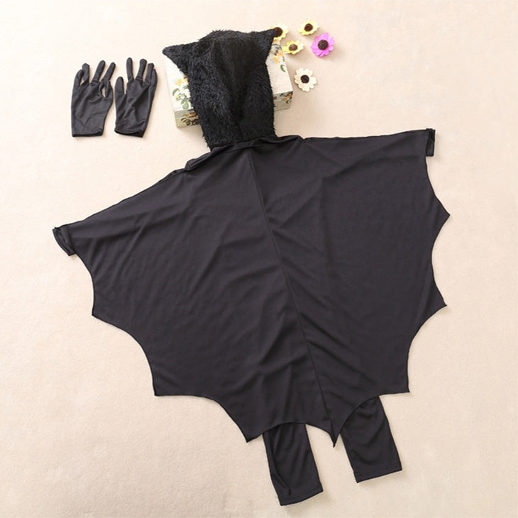 Halloween Costume Children Jumpsuit Bat Style Cosplay Costumes Stage Suit Size:XL, Suggested Height:140-155cm, Size: XL Children