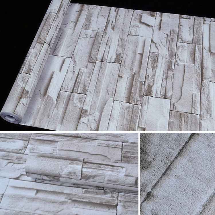 Stucco Brick Creative 3D Stone Brick Decoration Wallpaper Stickers Bedroom Living Room Wall Waterproof Wallpaper Roll, Size: 45 x 1000cm