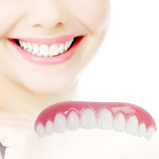 Silicone Whitening Simulation Braces Comfort Fit Flex Curved Teeth Dentures Beauty Tools, Length: 7cm