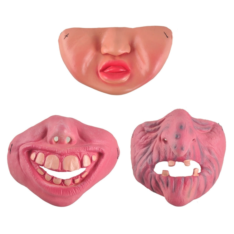 Fun Scary Horrible Mask Party Halloween Clown Latex Half Face Masks for Adult / Children, Random Style Delivery, Half Face