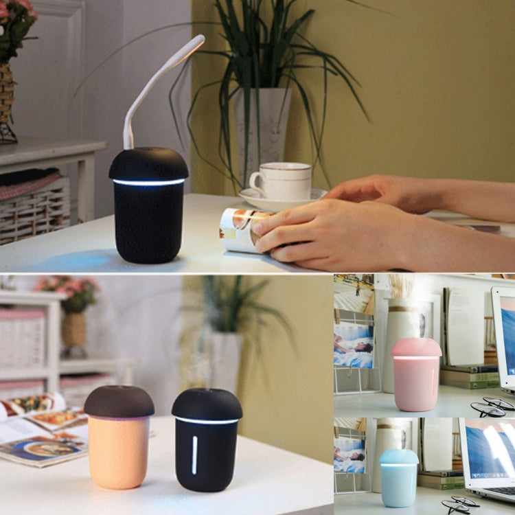 Humidificateur d'air électrique multifonction 3 en 1 en forme de champignon, chargement USB, humidificateur ultrasonique à brume fraîche avec port USB étendu