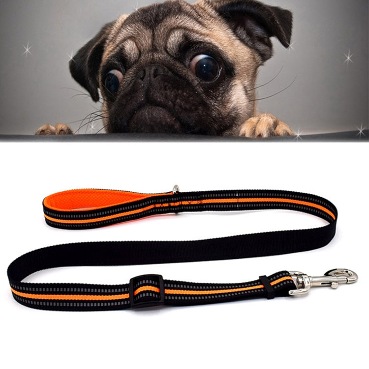 Pet Dogs Nylon Night Reflective Breathable Handheld Traction Lead Leash, Size: M, Adjustable Range: 2.5*(100-140cm), Size: M, Adjustable Range: 2.5*(100-140cm)