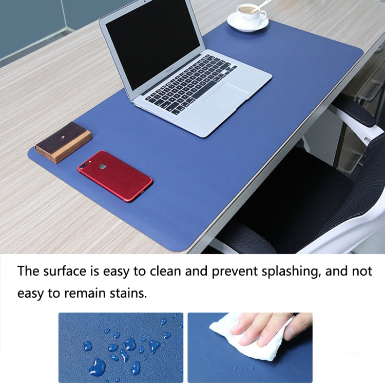 Multifunction Business Double Sided PU Leather Mouse Pad Keyboard Pad Table Mat Computer Desk Mat, Size: 120 x 60cm, Size: 120 x 60cm(Green + Silver), Size: 120 x 60cm(Blue + Yellow), Size: 120 x 60cm(Silver Grey), Size: 120 x 60cm(Black Red)          ...
