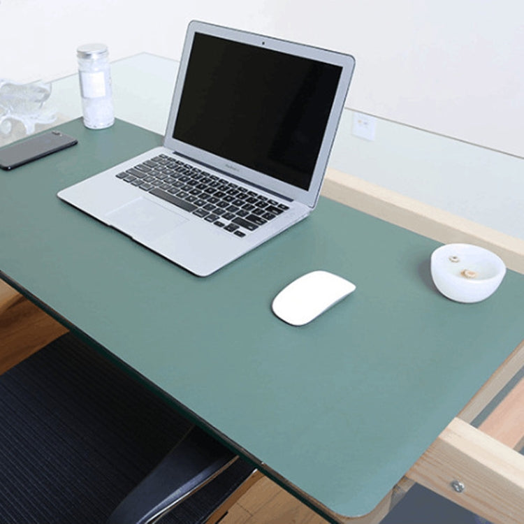 Multifunction Business Double Sided PU Leather Mouse Pad Keyboard Pad Table Mat Computer Desk Mat, Size: 120 x 60cm, Size: 120 x 60cm(Green + Silver), Size: 120 x 60cm(Blue + Yellow), Size: 120 x 60cm(Silver Grey), Size: 120 x 60cm(Black Red)          ...