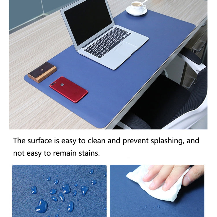 Multifunction Business PU Leather Mouse Pad Keyboard Pad Table Mat Computer Desk Mat, Size: 80 x 40cm, Size: 80 x 40cm(Sapphire Blue), Size: 80 x 40cm(Baby Blue), Size: 80 x 40cm(Apricot), Size: 80 x 40cm(Black), Size: 80 x 40cm(Pink)������������������...