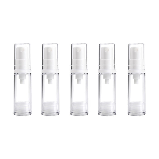 5 PCS Portable Airless Vacuum Pump Bottle Fine Mist Perfume Spray Bottle, 5ml, 5ml