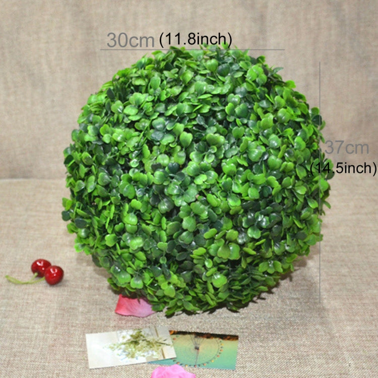 Artificial Aglaia Odorata Plant Ball Topiary Wedding Event Home Outdoor Decoration Hanging Ornament, Diameter: 14.7 inch, 14.7 inch