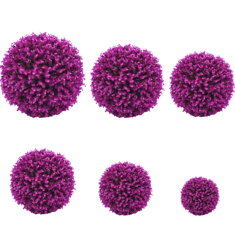 Artificial Purple Eucalyptus Plant Ball Tree Wedding Event Home Outdoor Decoration Hanging Ornament, Diameter: 9.5 inch, 9.5 inch