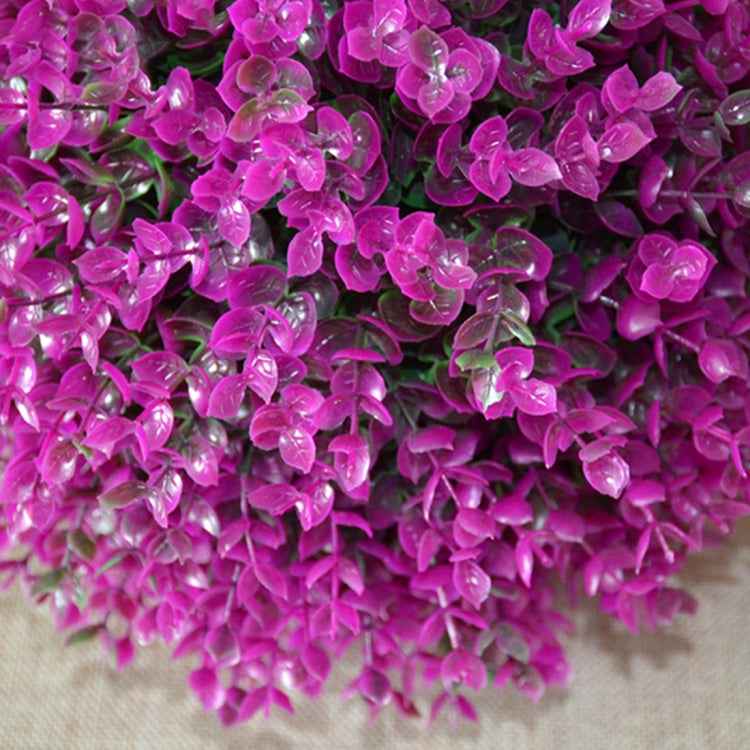 Artificial Purple Eucalyptus Plant Ball Topiary Wedding Event Home Outdoor Decoration Hanging Ornament, Diameter: 13.4 inch