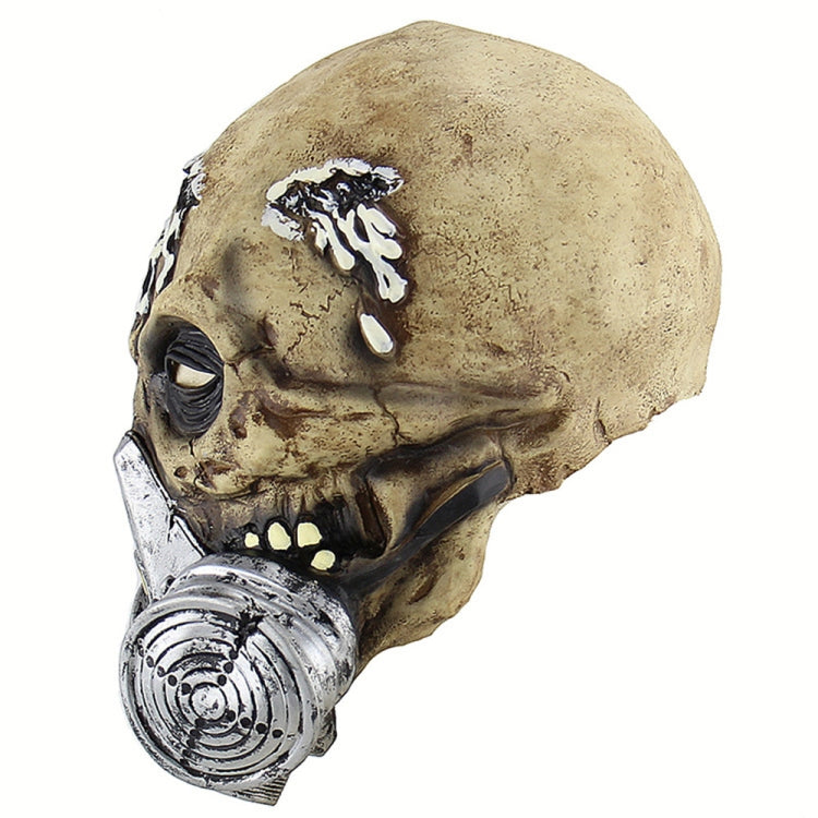 Halloween Festival Party Latex Biochemical Gas Mask Skeleton Frightened Mask Headgear, Biochemical Gas
