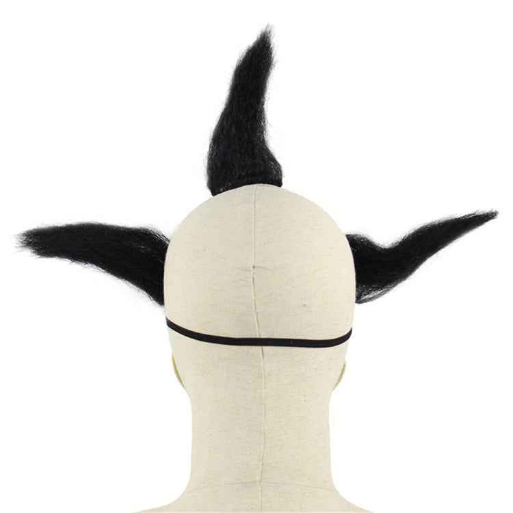 Halloween Festival Party Latex Wizard Clown Frightened Mask Headgear, with Hair